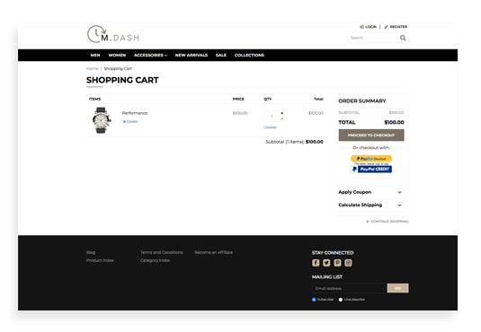Items in my cart  Ecommerce website design, Website header design